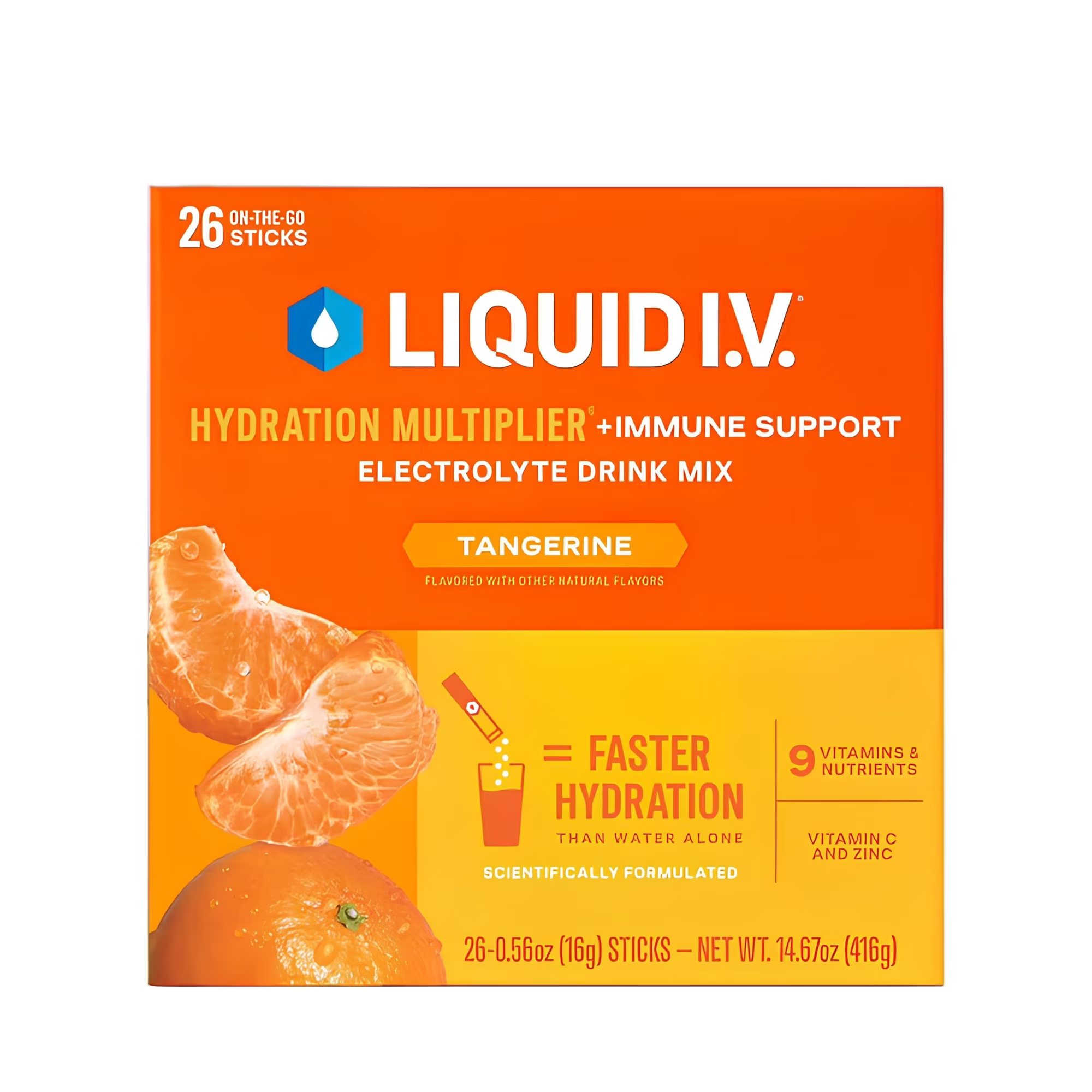 Liquid I.V. Hydration Multiplier Immune Support Tangerine